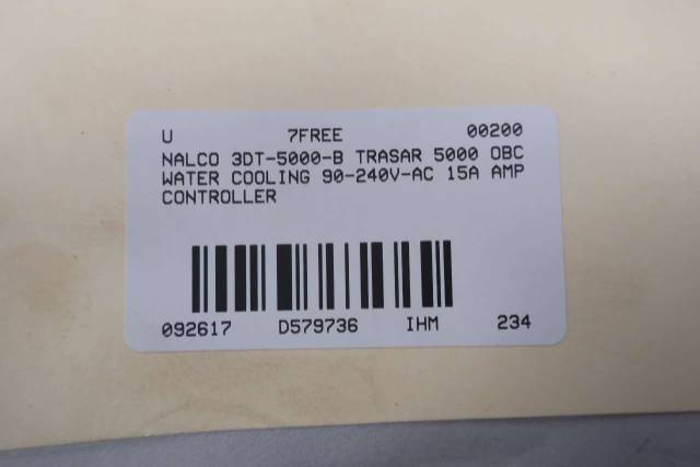 NALCO 3DT-5000-B TRASAR 5000 OBC WATER COOLING ANALYZER CONTROLLER D579736