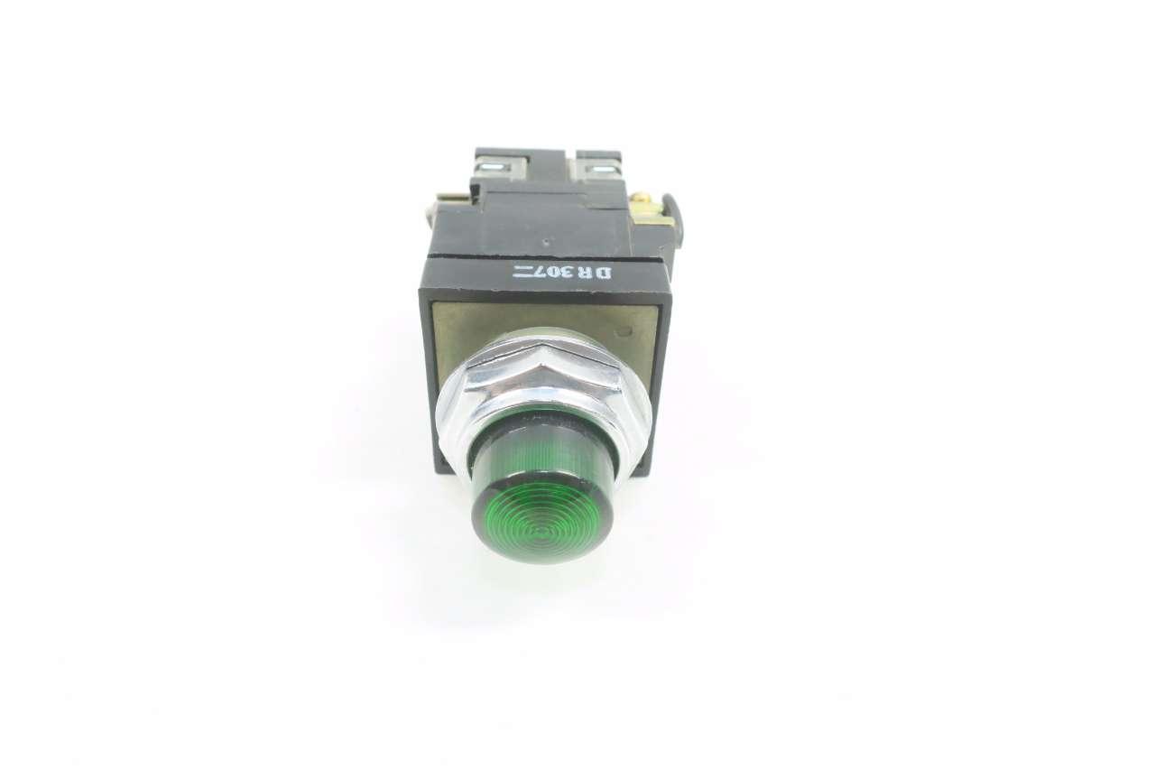 Details about   General Electric Green Push Button with CR104P Contact Block 