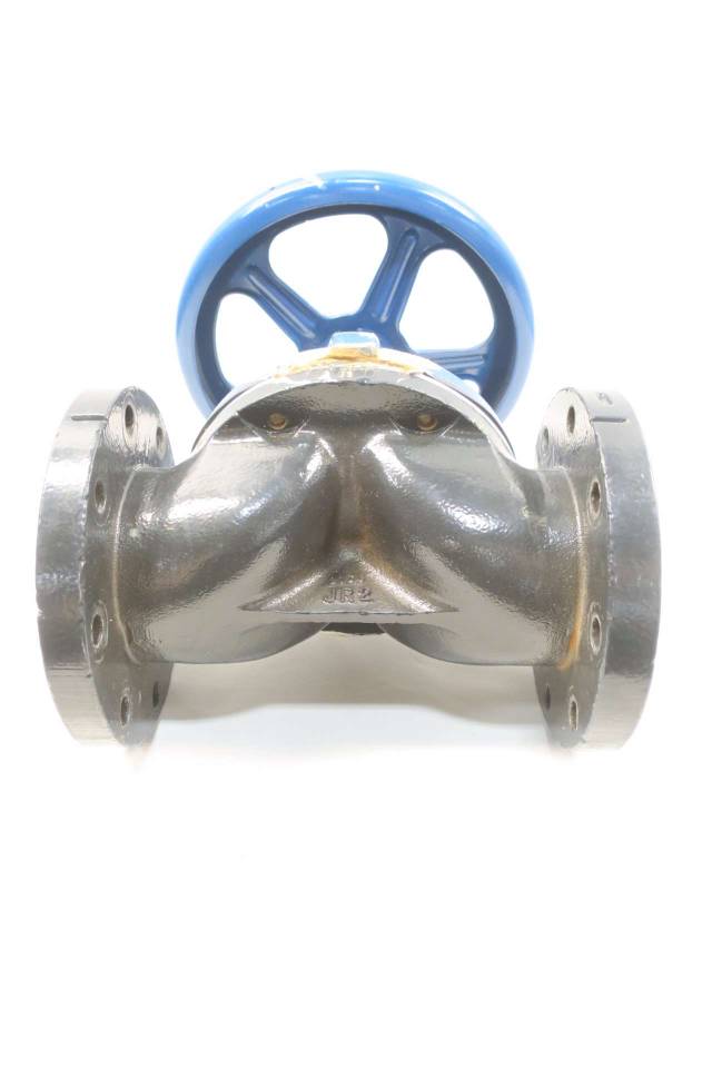 SAUNDERS 4 IN DN 100 IRON FLANGED DIAPHRAGM VALVE D580370