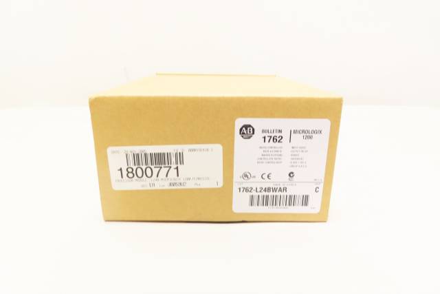 ALLEN BRADLEY 1762-L24BWAR MICROLIGIX 1200 REV G SER C CONTROLLER MODULE