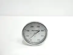 REOTEMP JJ0801F65-AS BIMETAL THERMOMETER 5IN 8IN 50-400F 1/2IN NPT