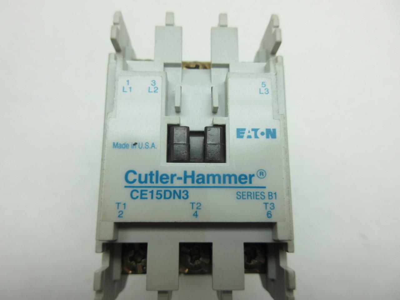 Cutler-Hammer CE15DN3 Contactor 120 Volt Coil 18 Amp Max 600 Volts for sale online 