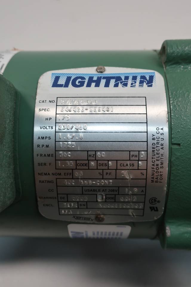 LIGHTNIN EV5P33 CLAMPON AGITATOR MIXER 1/3HP 230/460VAC D631760