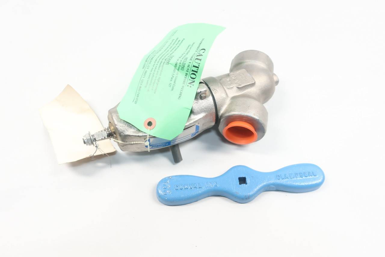 Conval 10G2J1055F3199 Manual Steel Socket Weld Globe Valve 1in 600