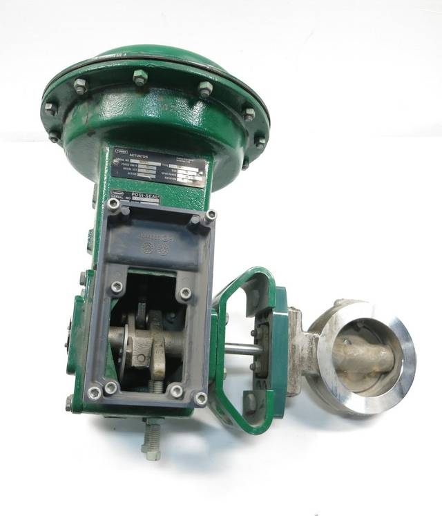 FISHER 8560 1052 POSISEAL STAINLESS WAFER BUTTERFLY CONTROL VALVE 3IN