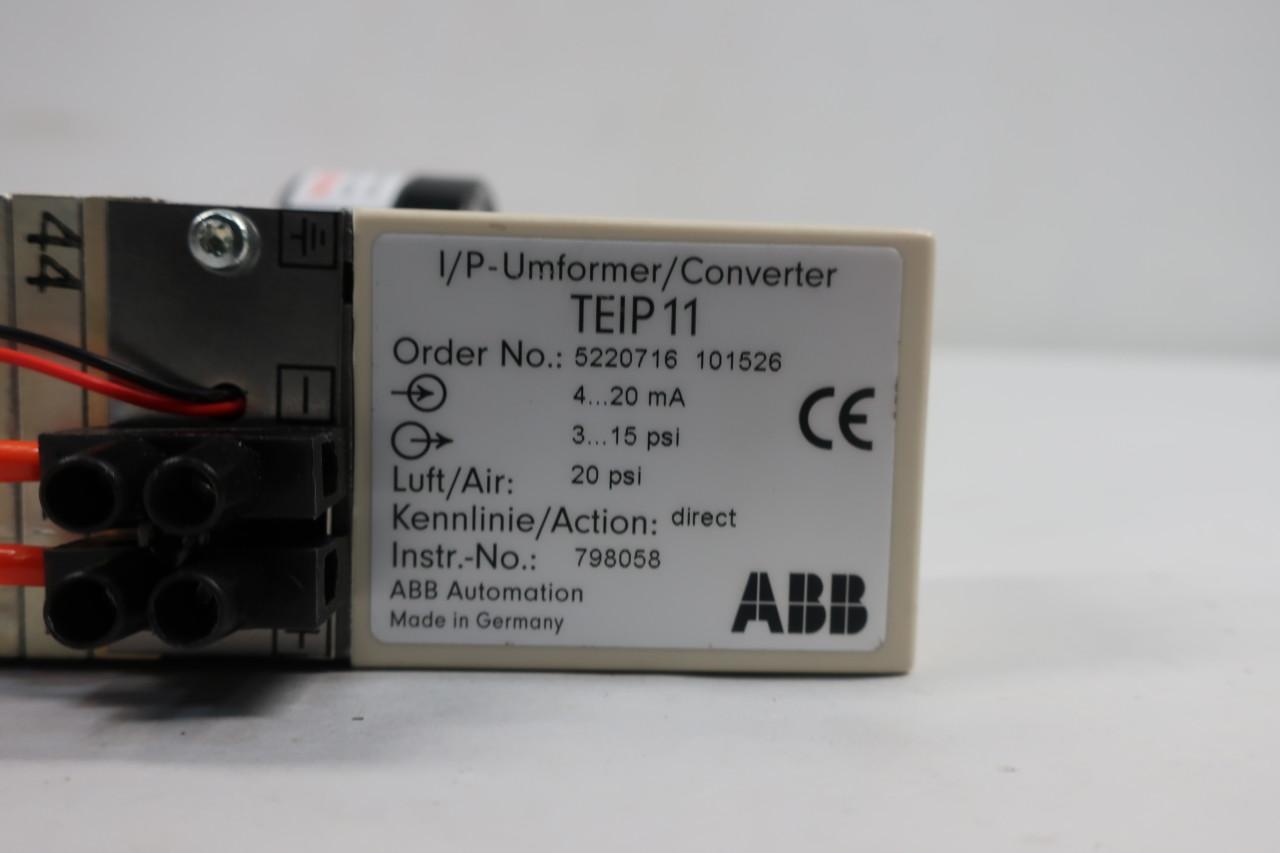 PS Umformer/Converter 4...20mA **NEW IN BOX** ABB TEIP 3...15psi 
