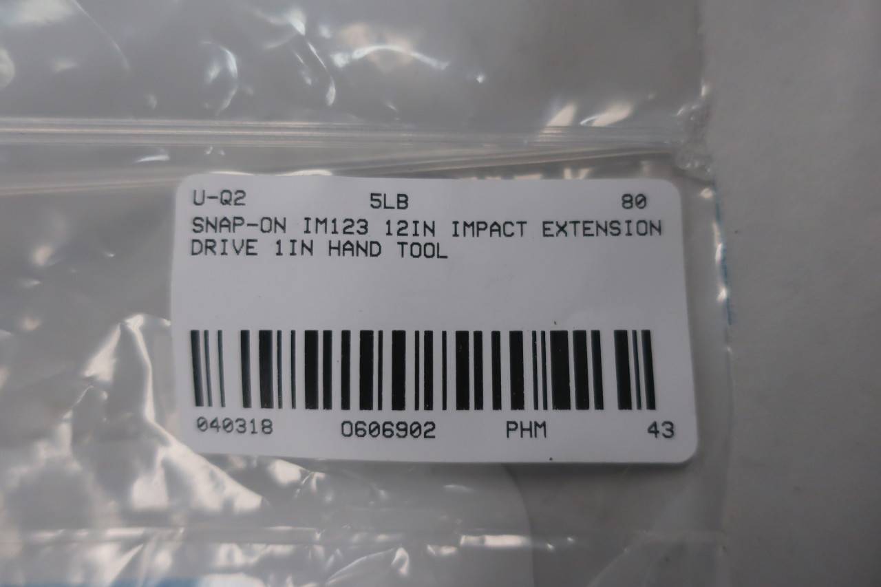 Snap On Im123 13 1 8in Impact Extension 1in Drive