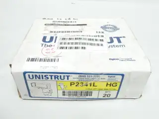 BOX OF 20 UNISTRUT P2341L-HG WING SHAPE FITTING