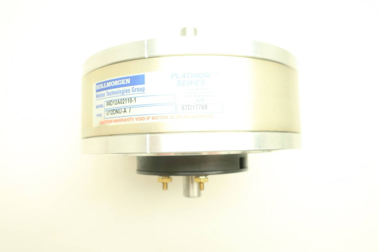 Kollmorgen 00D12A02110-1 Servo Disc DC Motor T93454 Kollmorgen 00D12A02110-1 Servo Disc DC Motor T93454