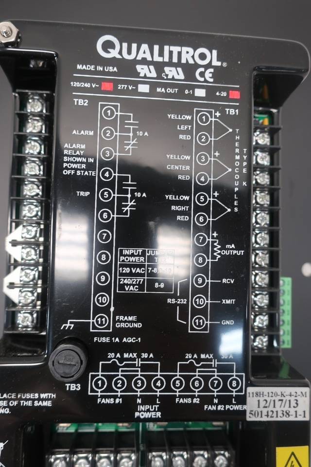 QUALITROL 118H120K42M TRANSFORMER TEMP MONITOR 120/240VAC D610335