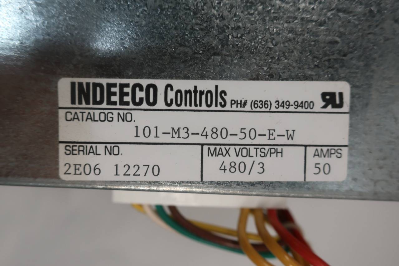 Indeeco 101 M3 480 50 E W Controller 480v Ac 3ph 50a