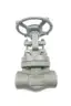 BONNEY FORGE 9HL-19F-LE MANUAL STEEL SOCKET WELD WEDGE GATE VALVE 1IN 1500 thumbnail 1