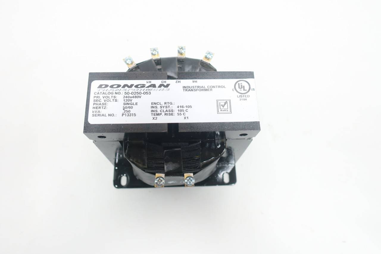 Dongan 50-0250-053 Voltage Transformer 250va 240/480v-ac 120v-ac