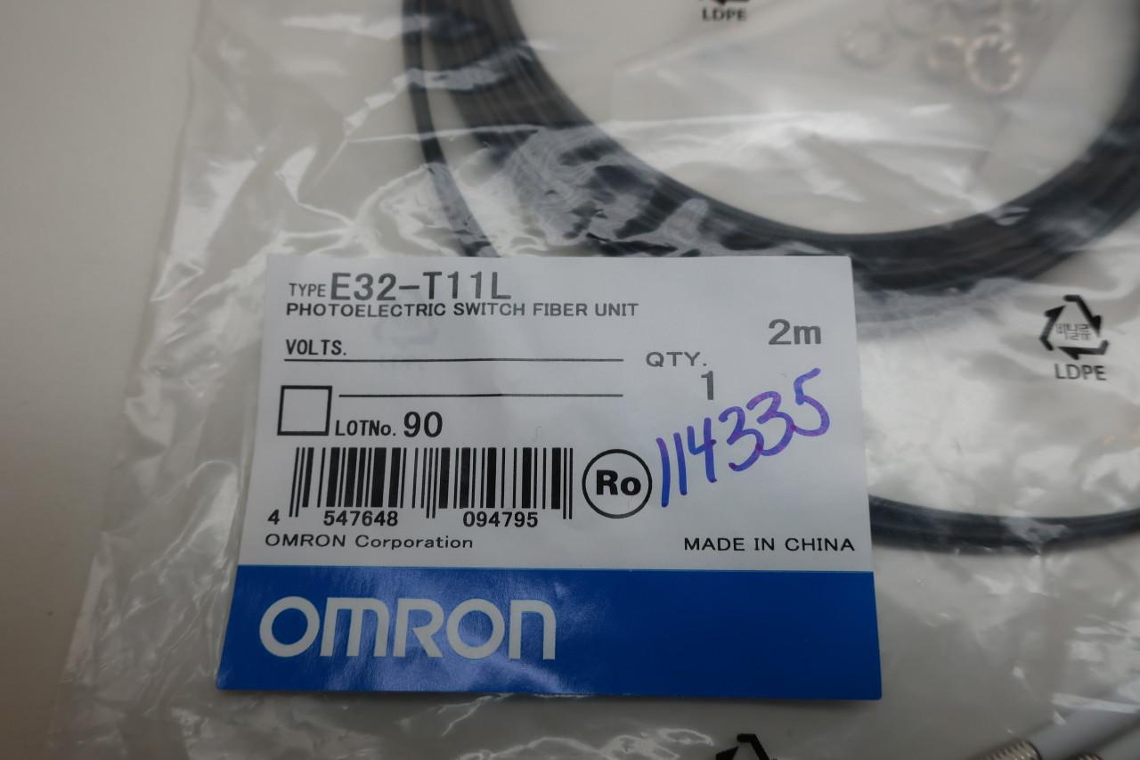 NIB Omron NEW E32-T11L E32T11L Photoelectric Switch Fiber Unit Sensor 