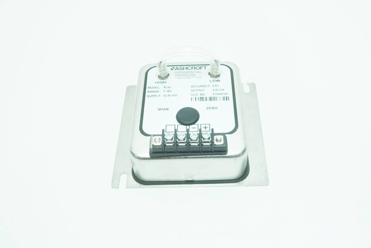 Ashcroft XL5MB242ST3IW 3inh2o 1236vdc Differential Pressure