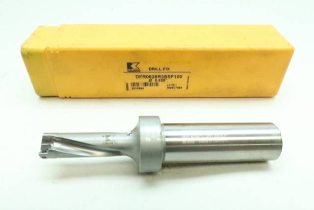 KENNAMETAL DFR0625R3SSF100 INDEXABLE DRILL BODY 5/8IN
