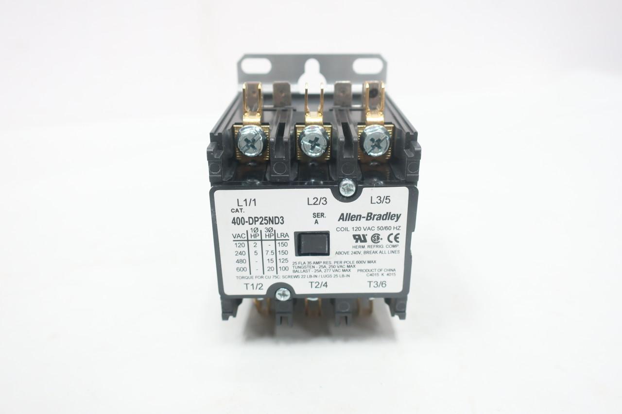 General Electric CL04A310M 3 Pole Contactor 120 VAC Coil for sale online 