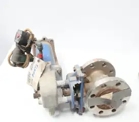 JAMESBURY 530SC31-3500MT02 PNEUMATIC STAINLESS FLANGED BALL VALVE 3IN 300
