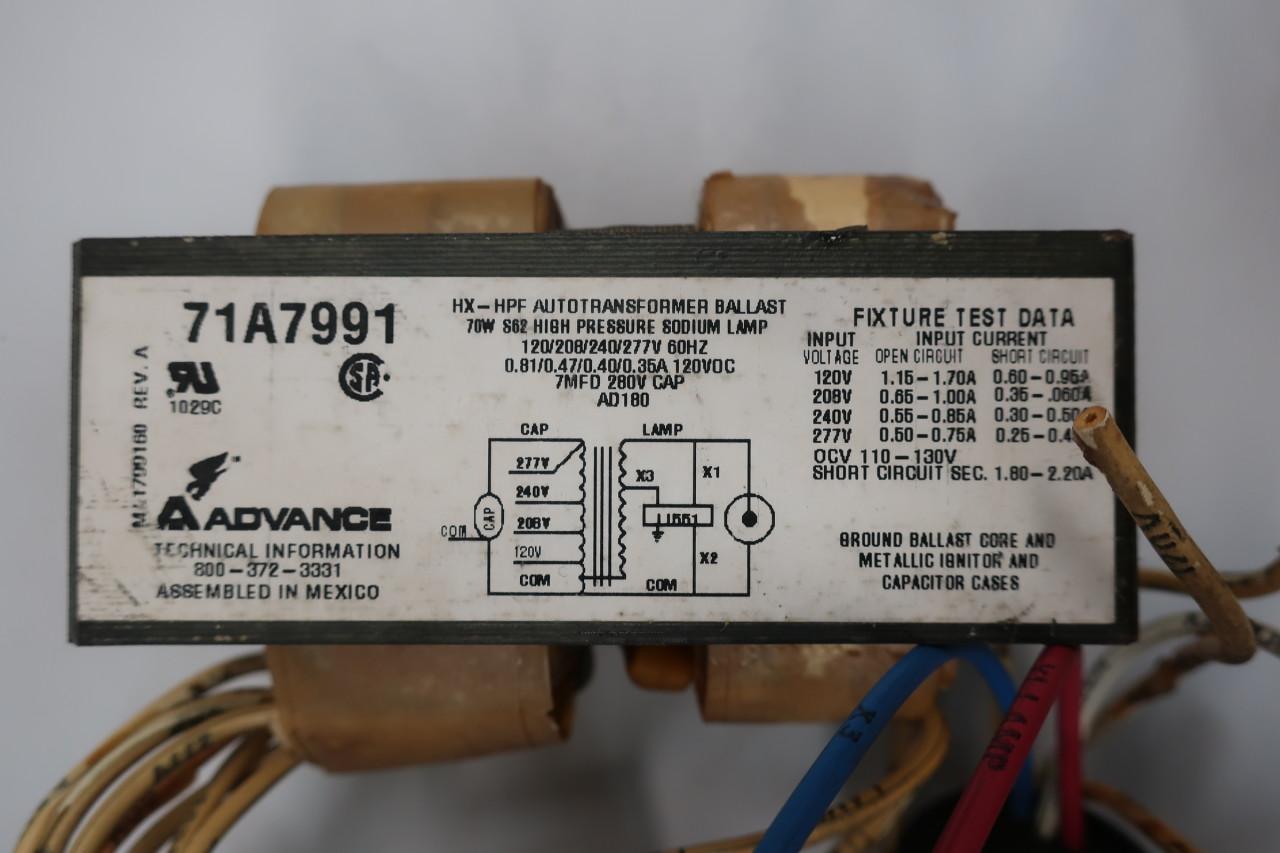 Details about   Philips Advance Core & Coil Ballast #71A7971-001D 120-277V Pre-Wired Ign NIB 