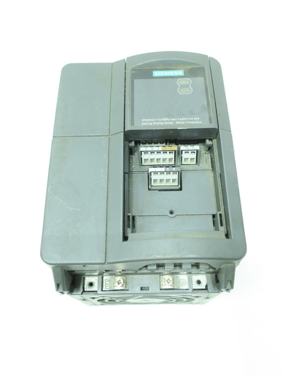 Siemens 6SE6420-2UD22-2BA1 Micromaster 420 Vfd Drive 0-650hz 0-480v-ac 2.2kw