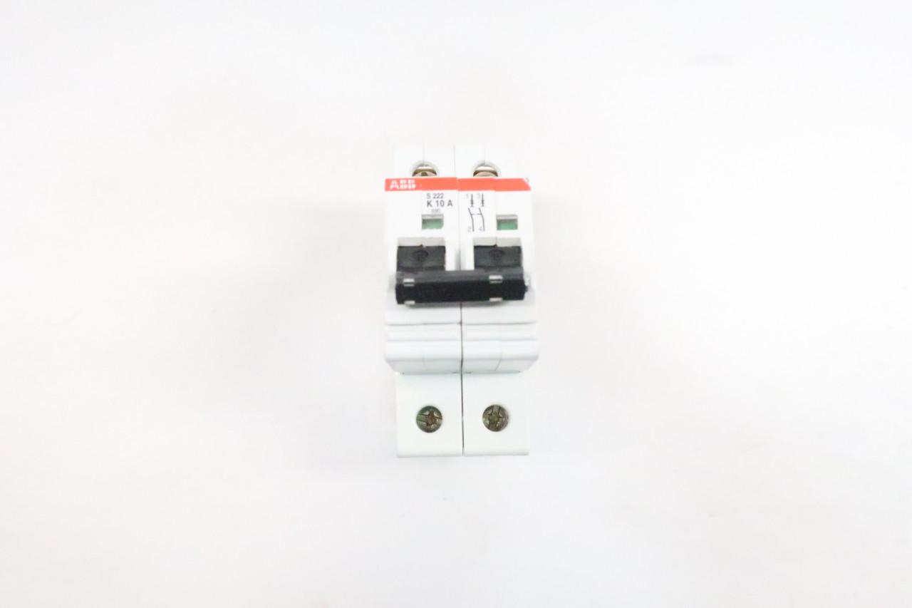 USED Details about   ABB S222 K10 Circuit Breaker 10A 600VAC 2 Pole 