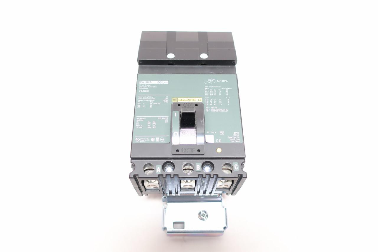 Square D FA34050 480VAC 250VDC Molded Case Circuit Breaker for sale online 