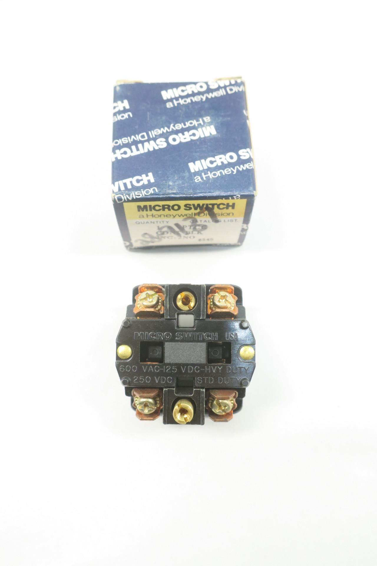 Micro Switch PTCC 600 VAC-125 VDC-HVY DUTY 250 VDC STD DUTY 