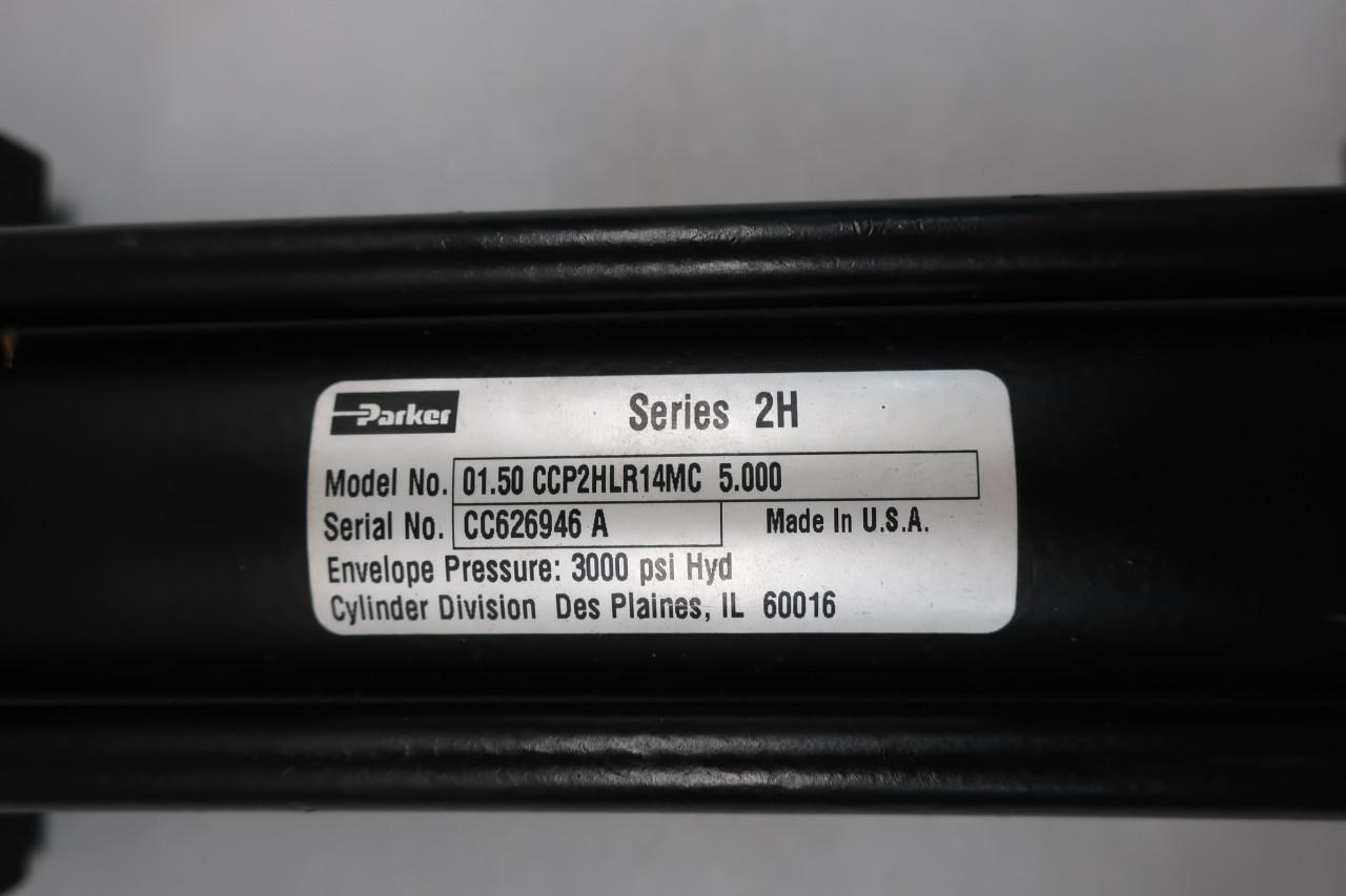 Parker 01.50 CCP2HLR14MC 5.000 Hydraulic Cylinder 1-1/2in 1/2in 3000psi 5in