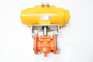 XOMOX 061 HYTORK XL0281U-S80-SCW-Y00 PNEUMATIC IRON FLANGED PLUG VALVE 1IN 150