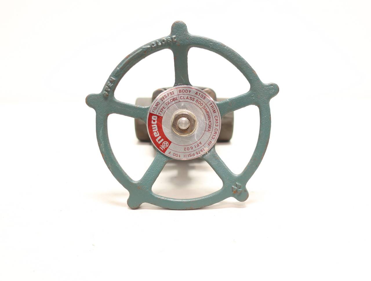 NEWCO 28S-FS2-WB Manual 800 Steel Socket Weld 3/4IN Globe Valve NEWCO 28S-FS2-WB Manual 800 Steel Socket Weld 3/4IN Globe Valve
