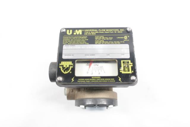 UFM LL-BBPSB1GM-4U-32V1.0-A53WR 0-1GPM FLOW METER D660381