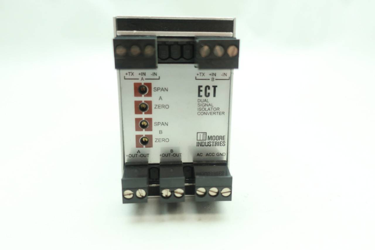 Moore Industries ECT/2X420MA/2X420MA/117AC Dual Signal Isolator Converter