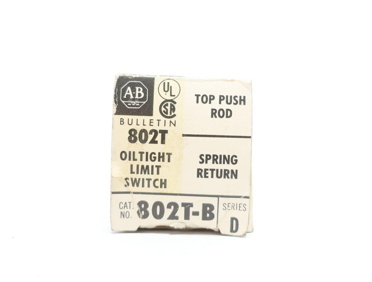 Allen Bradley 802T-B Limit Switch 802TB Series D-