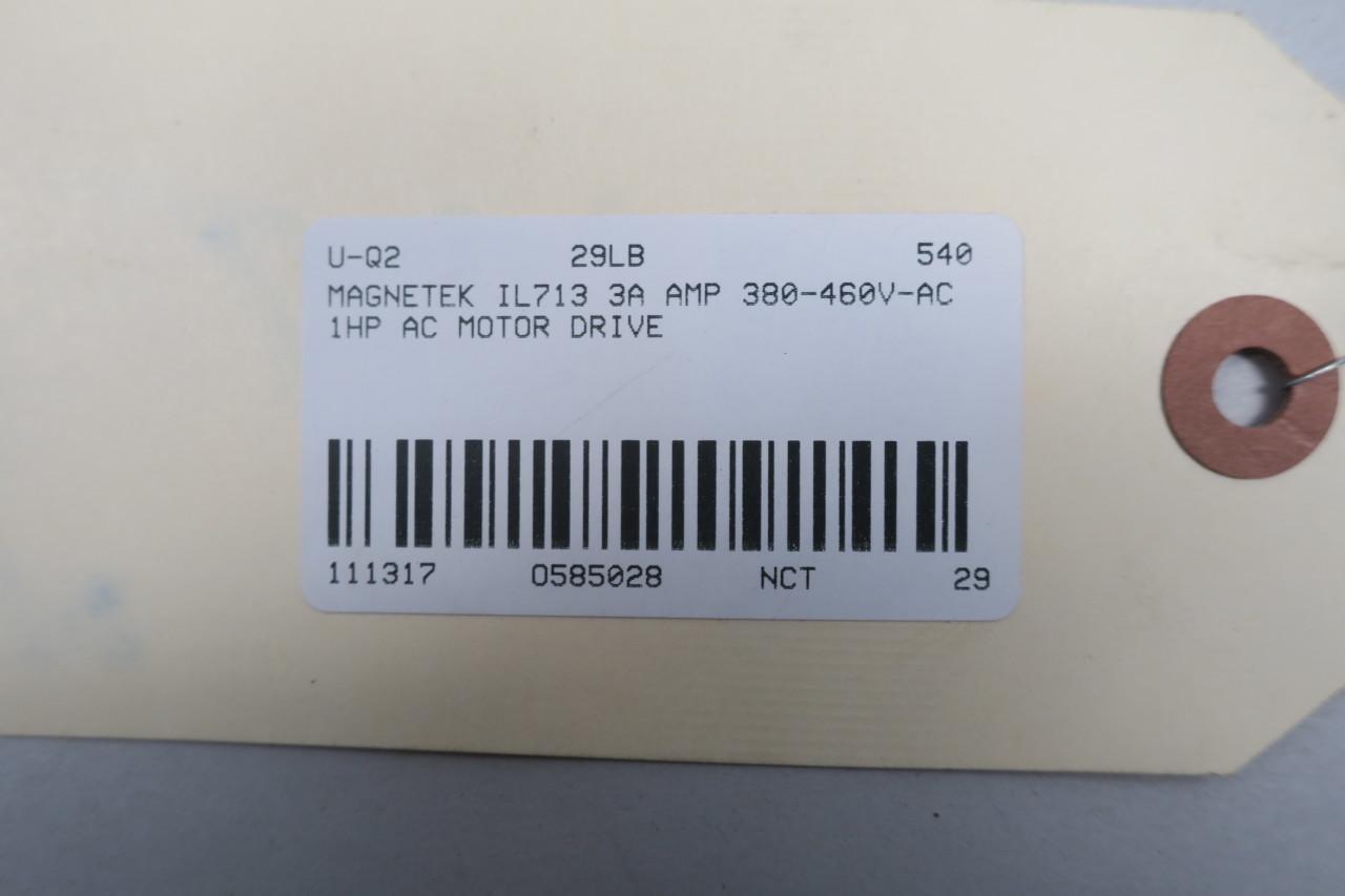 MAGNETEK GPD 502 LANCER  HP 380-460V 3 phase AC Drive MODEL IL713 3 Amp 1hp 