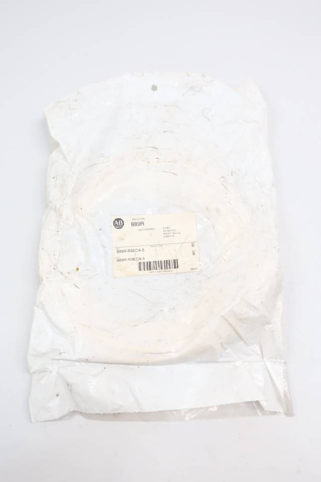 ALLEN BRADLEY 889R-R3ECA-5 RIGHT ANGLE 3 PIN AC MICRO CONNECTOR 5M CABLE SER B