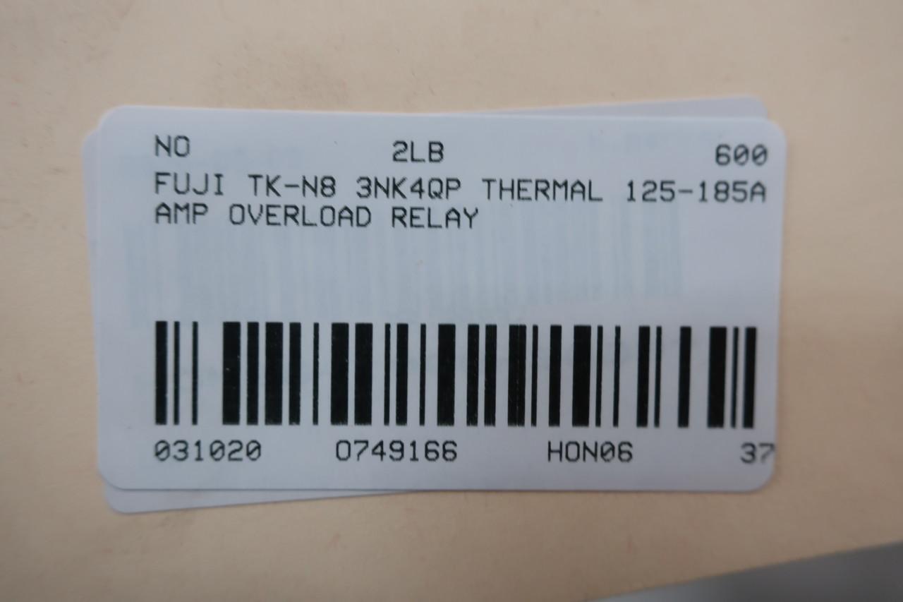 FUJI TK-N8 3NK4QP THERMAL OVERLOAD RELAY 125-185A AMP