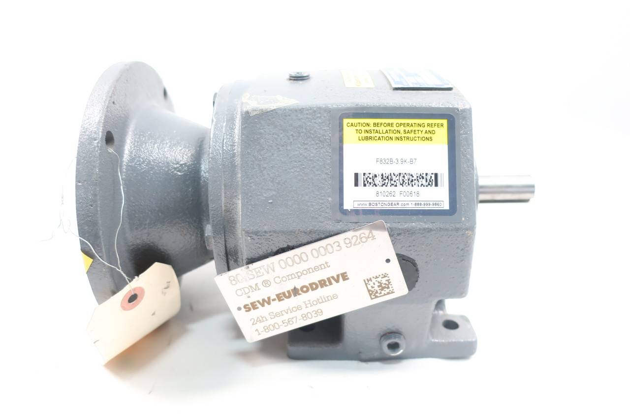 Boston Gear F2b 3 9k Inline Gear Reducer 3 98 1