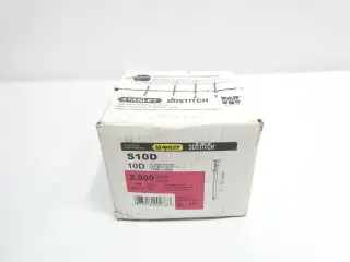 BOX OF 2000 STANLEY BOSTITCH S10D PLAIN SHANK 3IN