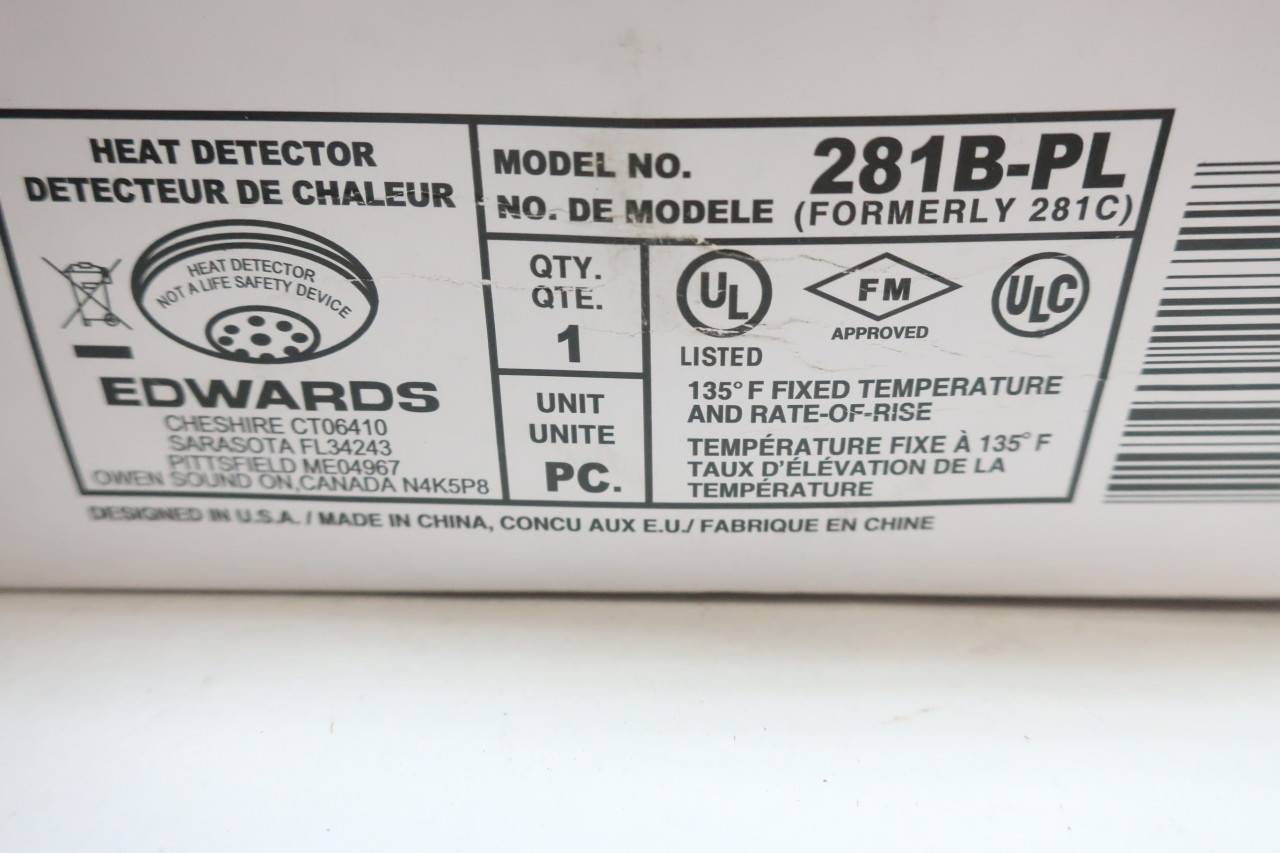 Edwards 281C Heat Detector