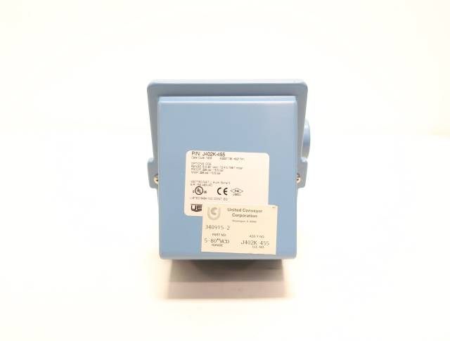 UE UNITED ELECTRIC J402K-455 5-80IN-H2O 480V-AC PRESSURE SWITCH