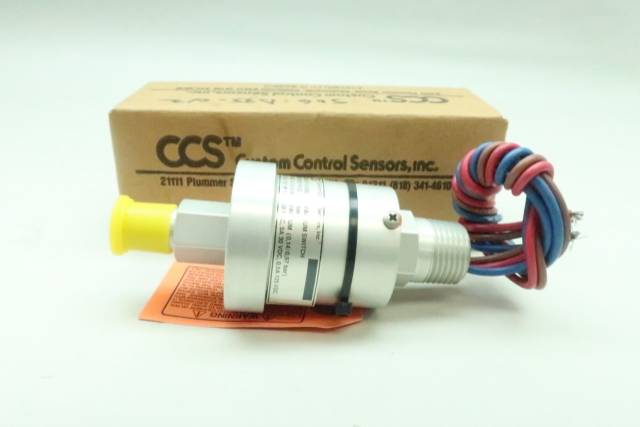 CUSTOM CONTROL SENSORS 611V8000 VACUUM SWITCH 125/250V-AC