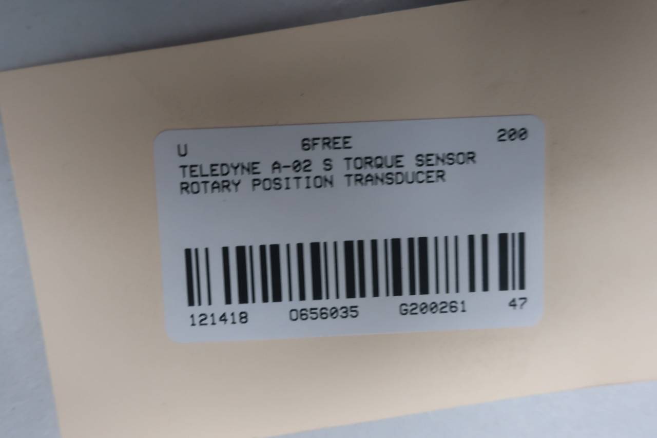 TELEDYNE A-02 S Torque Sensor 200IN-LB 1.5MV/V D656035 