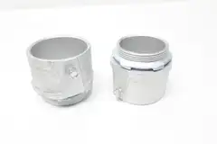 BOX OF 2 CROUSE HINDS 155P SET SCREW TYPE CONNECTOR 2IN