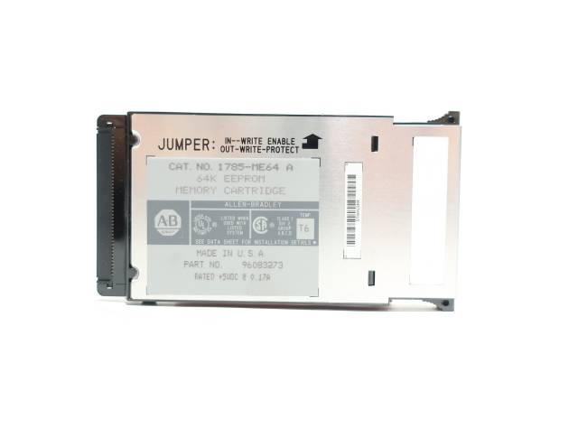 ALLEN BRADLEY 1785-ME64 64K SER A EEPROM MEMORY CARTRIDGE R690664
