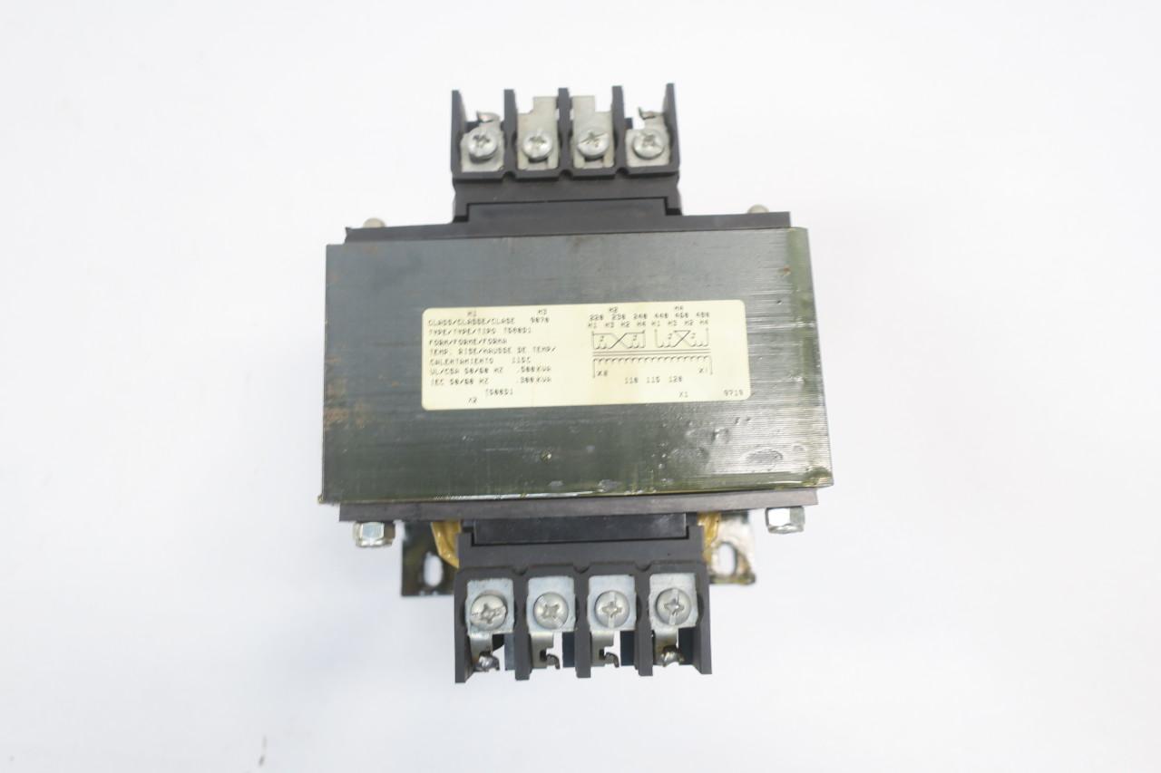 SQUARE D 9070T500D1 CONTROL TRANSFORMER 500VA 240/480V-AC 120V-AC D589426