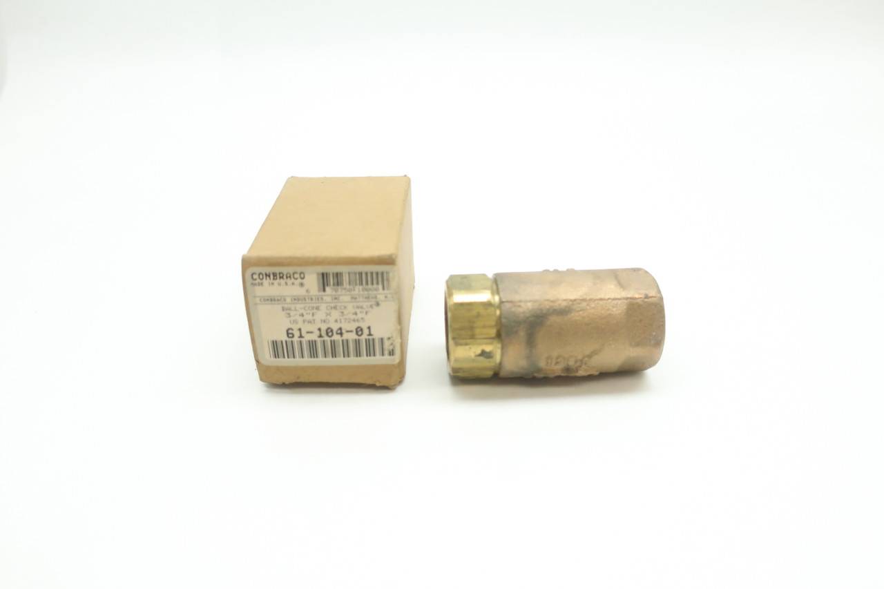 CONBRACO 61-104-01 Ball-Cone Brass Check Valve 3/4IN NPT 
