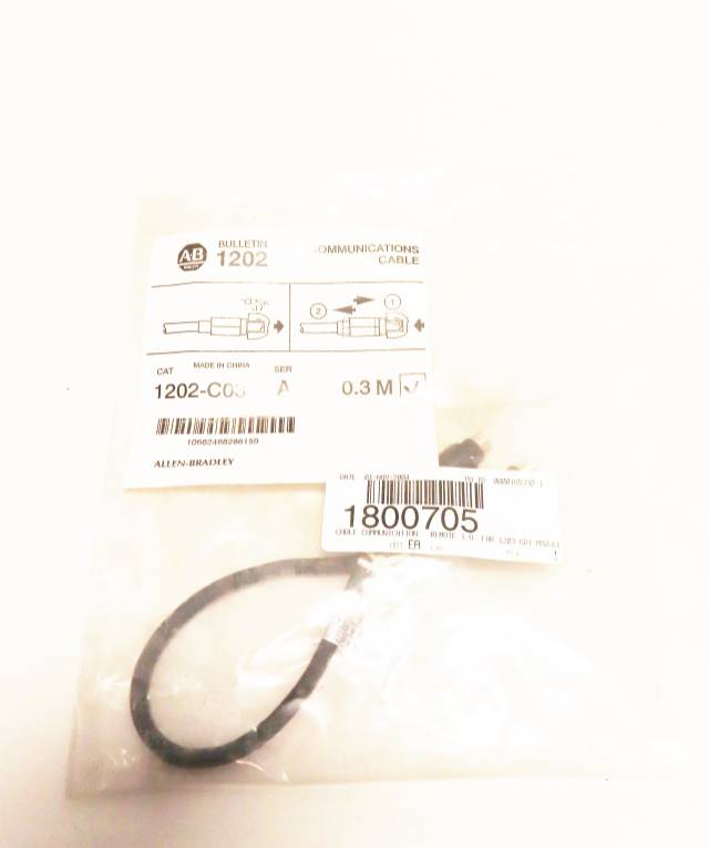 ALLEN BRADLEY 1202-C03 COMMUNICATION CABLE .3M