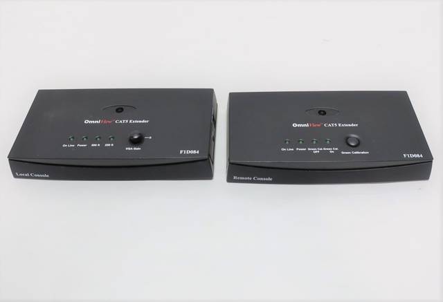 BELKIN F1D084 OMNIVIEW CAT5 KVM EXTENDER REMOTE AND LOCAL CONSOLE