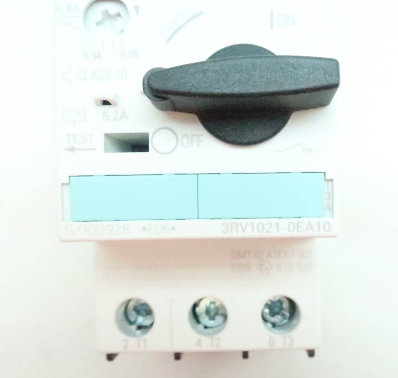 Siemens 3RV1021-0EA10 3 Phase Manual Starter 0.4 Amp