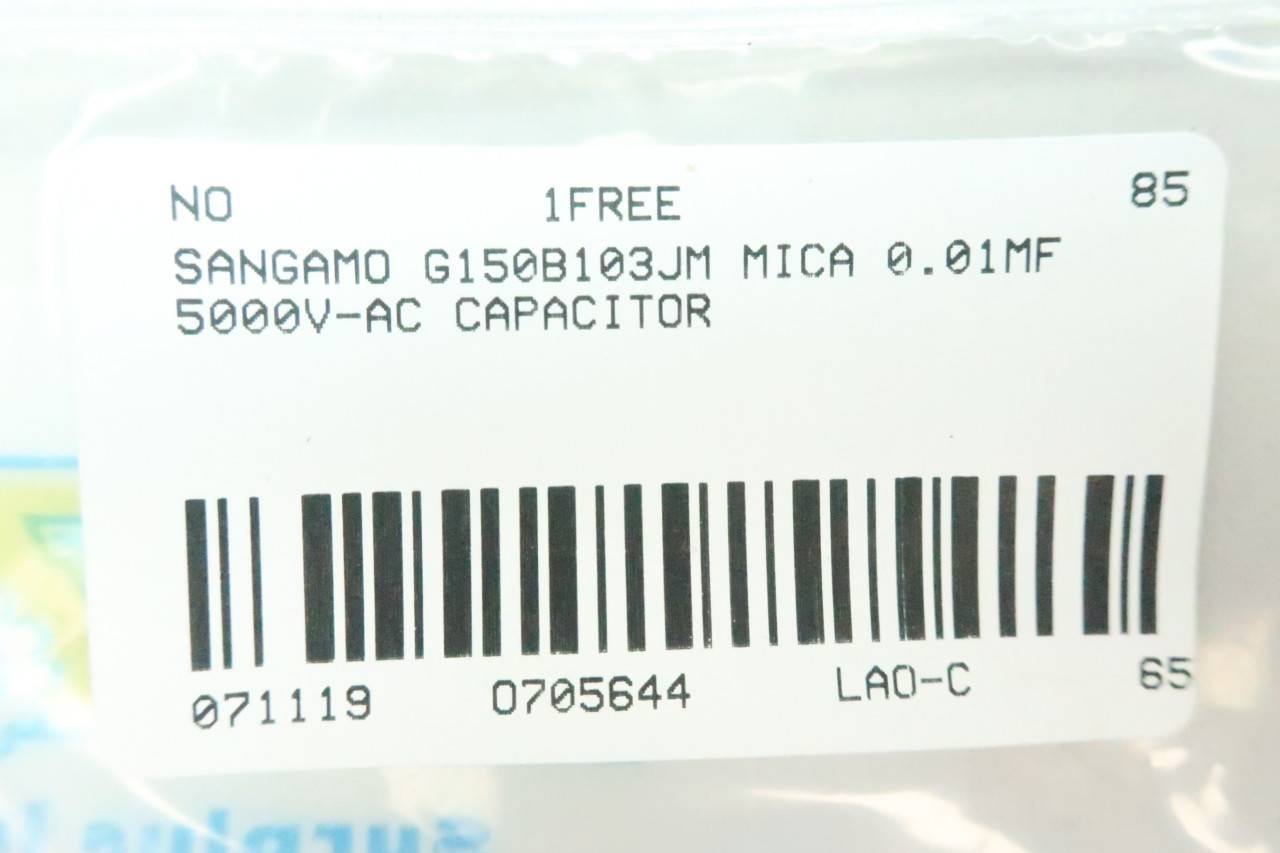 Sangamo G150b103jm Mica Capacitor 0 01mf 5000v Ac Sangamo G150b103jm Mica Capacitor 0 01mf 5000v Ac